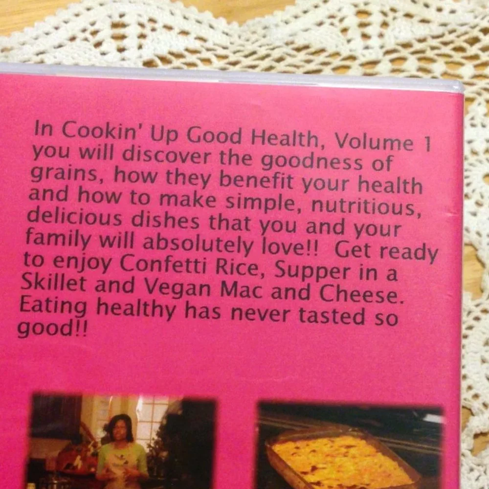 DVD Cookbooks  - Seventh Day Adventist Cookin' Up Good Health Volumes 1 and 2